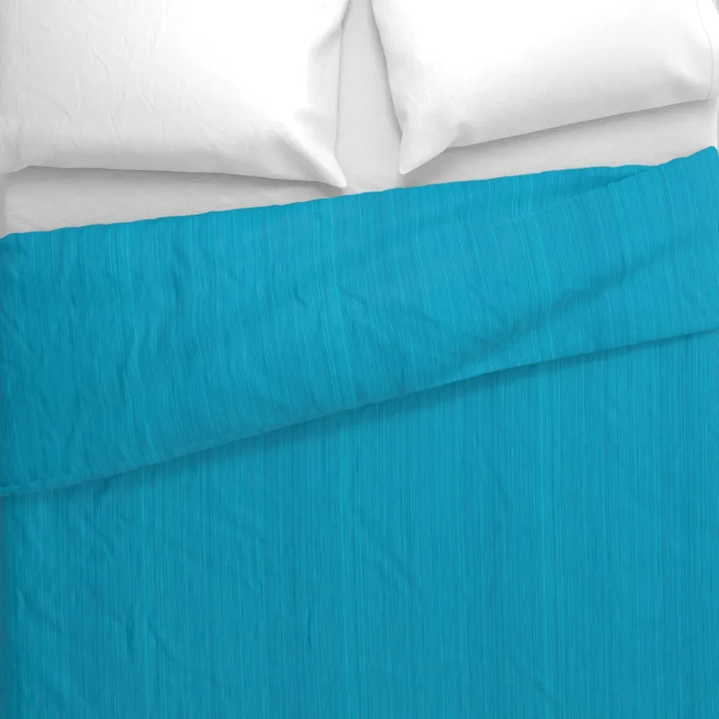 Vertical Stripes Duvet Cover - Teal alternate view