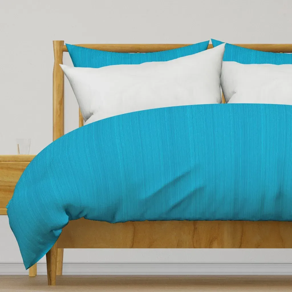 Vertical Stripes Duvet Cover - Teal product
