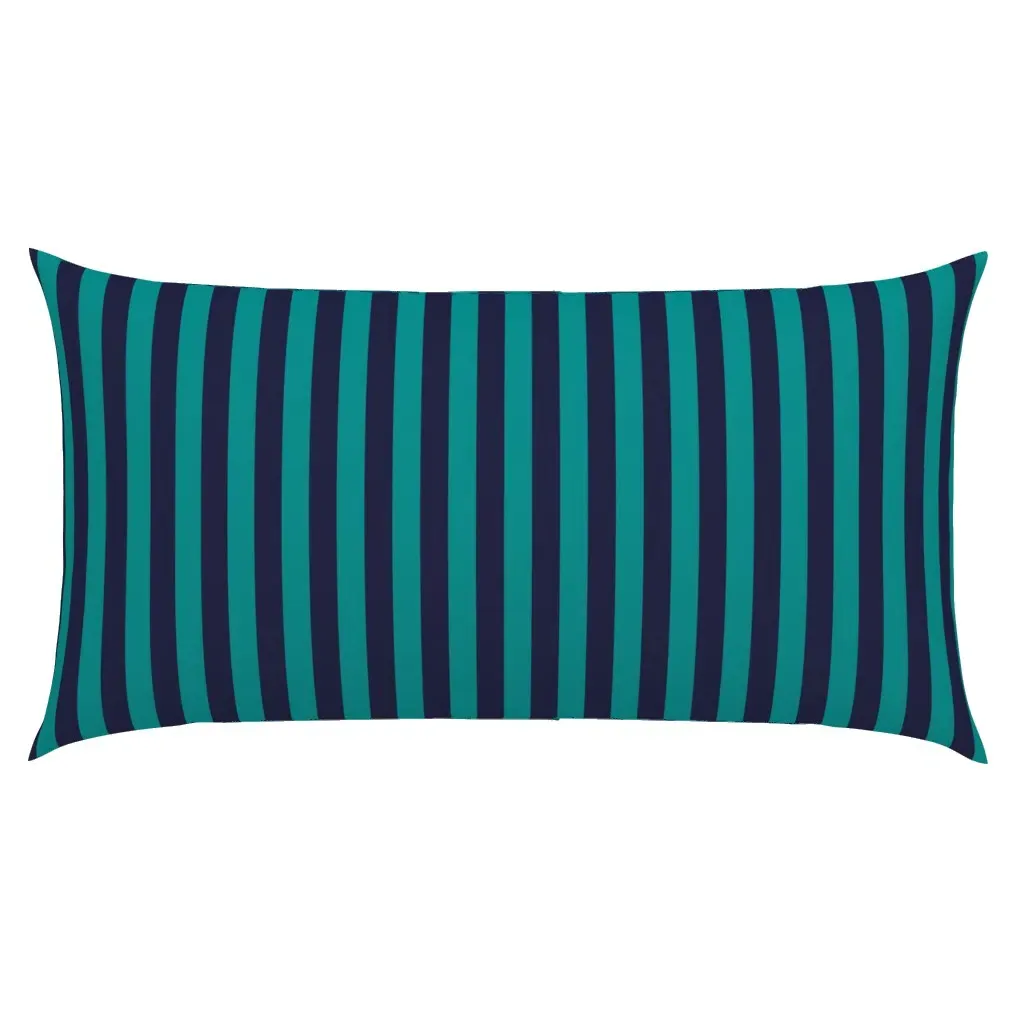 Vertical Stripes King Pillow Sham - Teal product