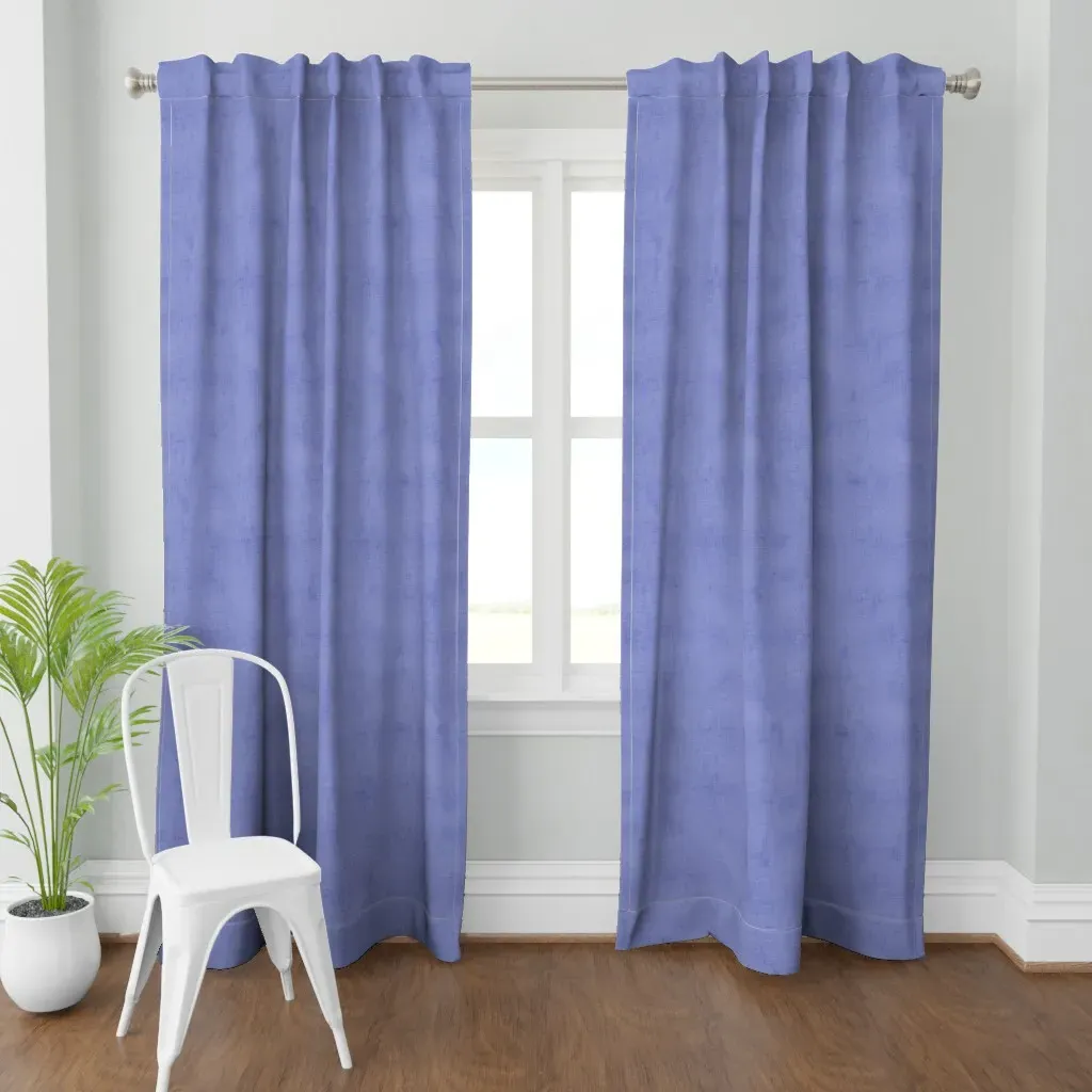 Very Peri Canvas Curtain Panel - Indigo product