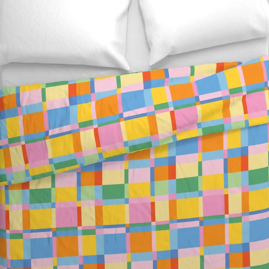 Vibrant Cheerful Colourful Duvet Cover - Yellow alternate view