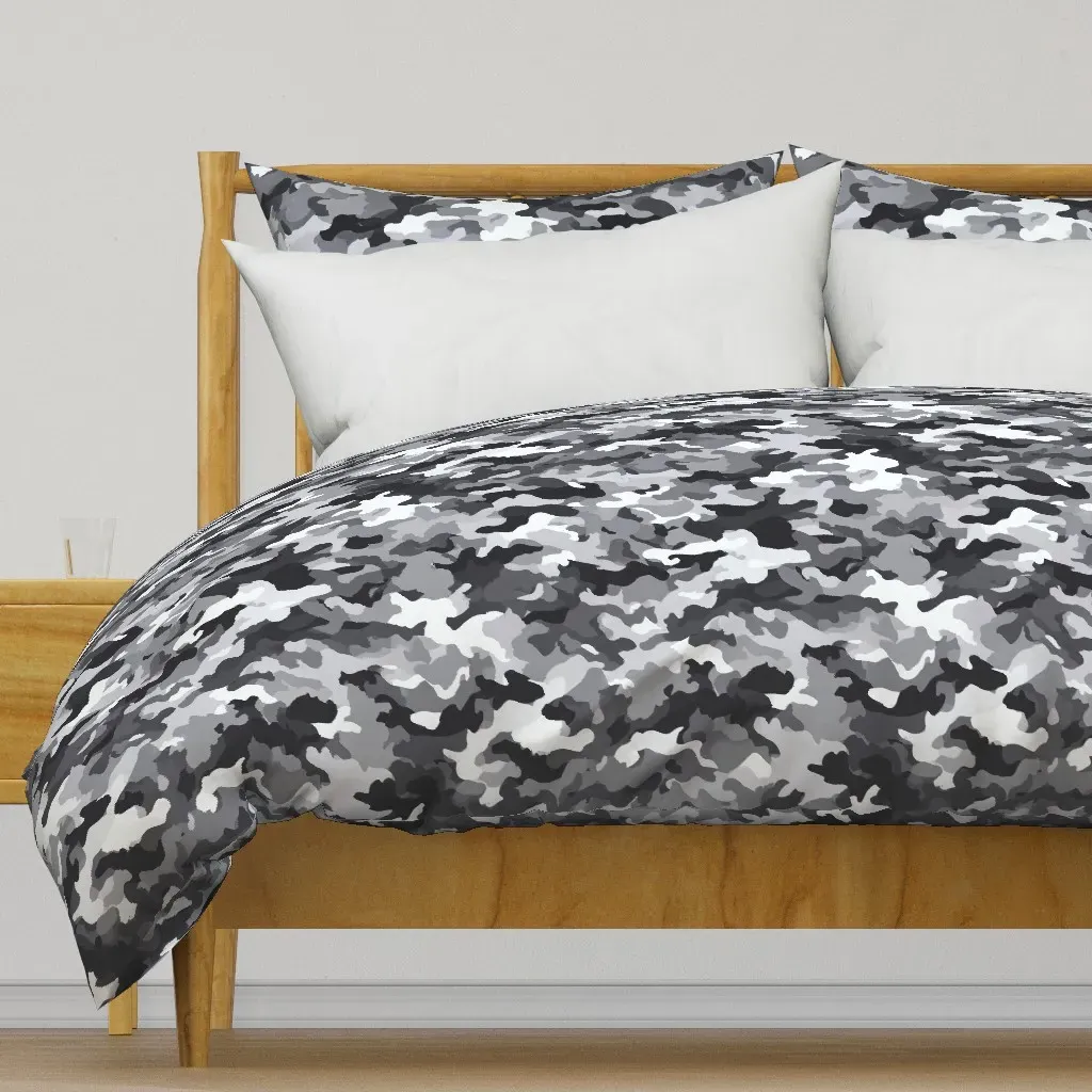 Vibrant White Light Duvet Cover - Gray product