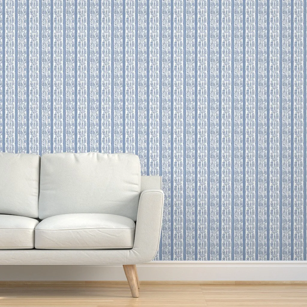 Victoire Vine Peel and Stick Wallpaper - Navy Blue product
