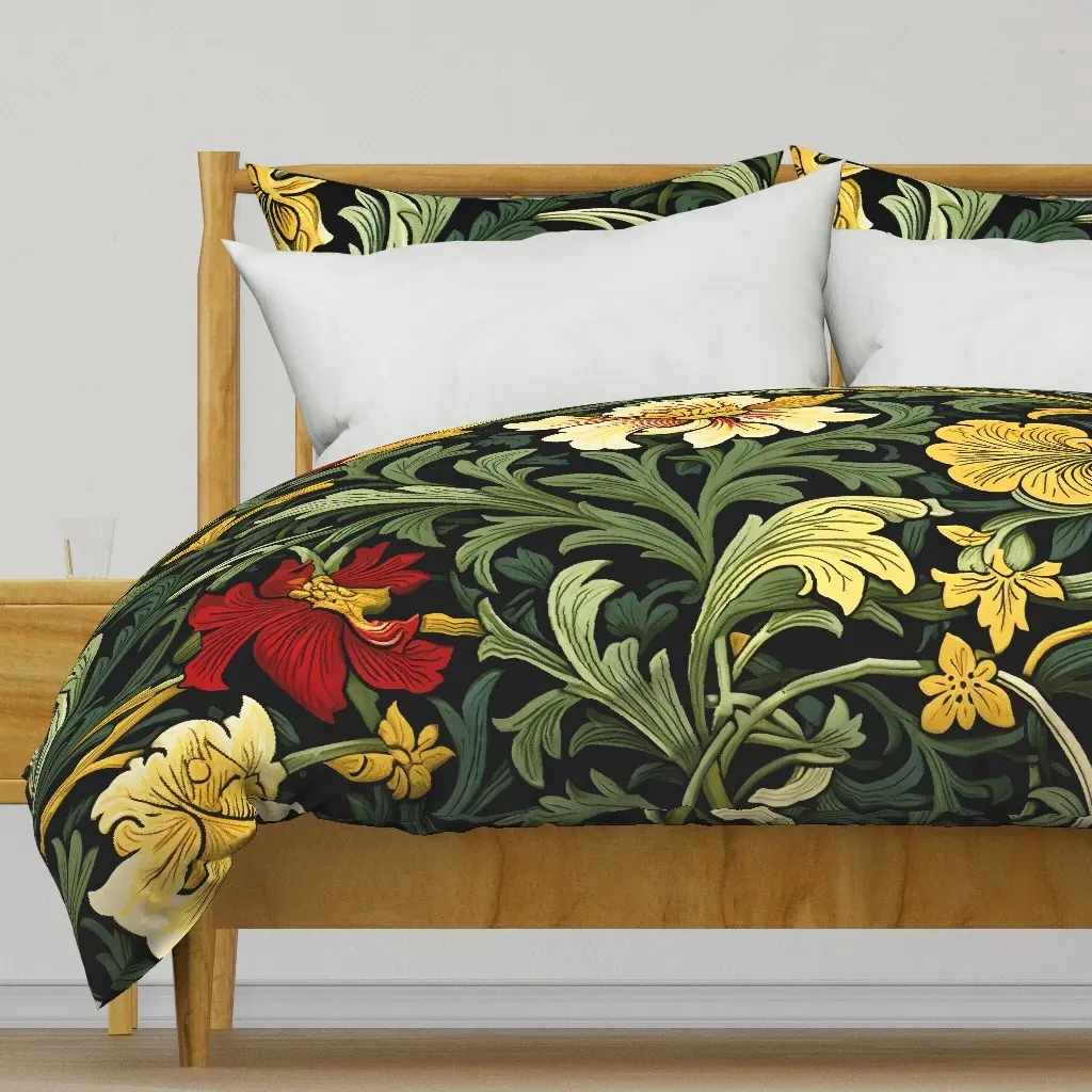Victorian Floral 40 Duvet Cover - Gold product