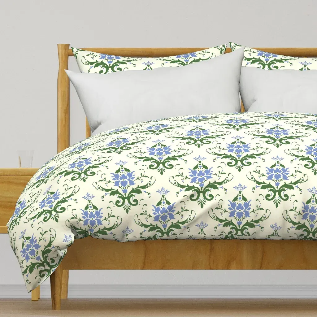 Victorian Flourish Duvet Cover - Green product