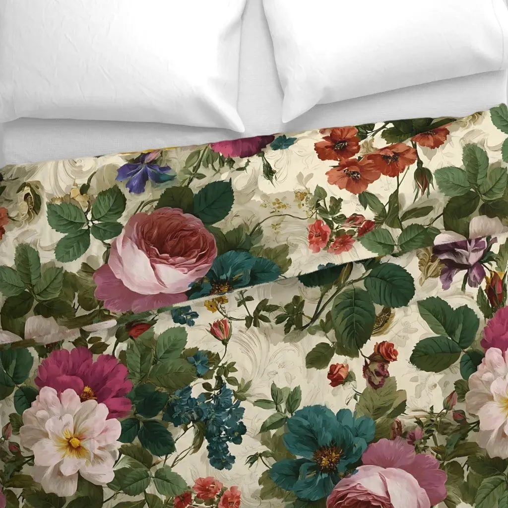 Victorian Garden Duvet Cover - Pink alternate view