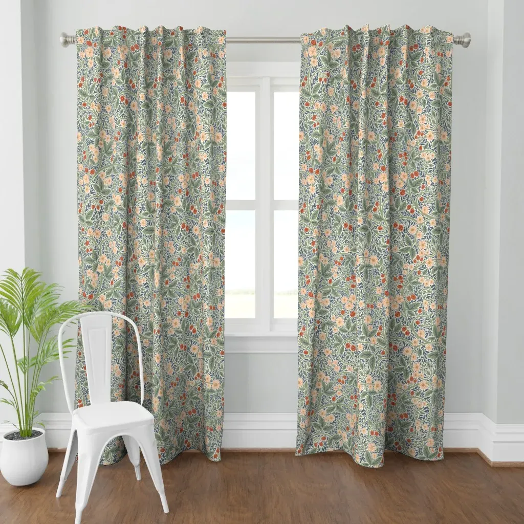Victorian Raspberry Light Curtain Panel - Peach product