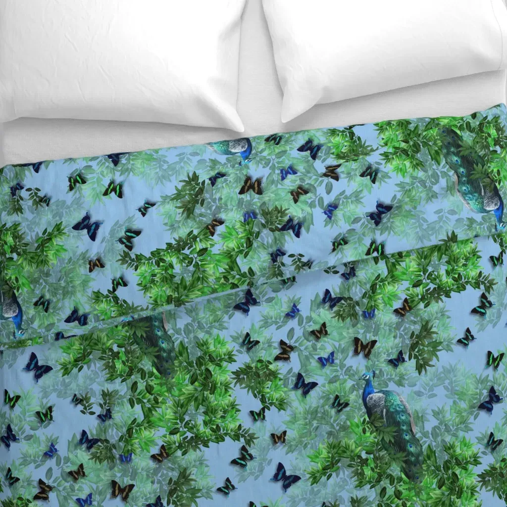 Victorian Sky Duvet Cover - Light Blue alternate view