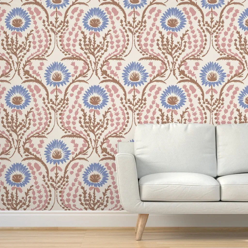 Vienne Studio Millie Peel and Stick Wallpaper - Dusty Blue product