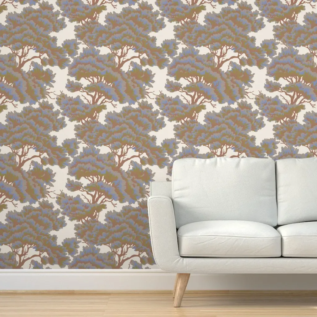 Vienne Studio Woods Peel and Stick Wallpaper - Dusty Rose product