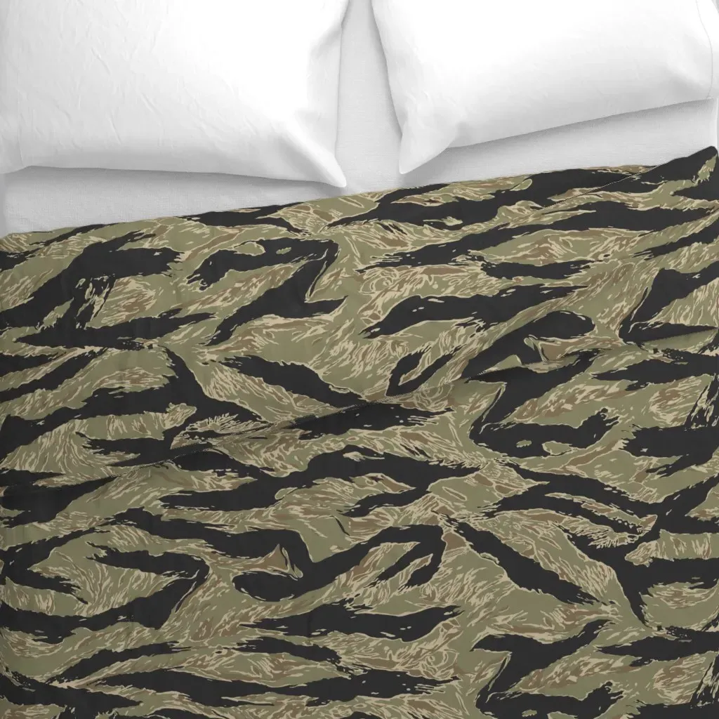 Vietnam Tiger Stripe Camo Duvet Cover - Dark Green alternate view