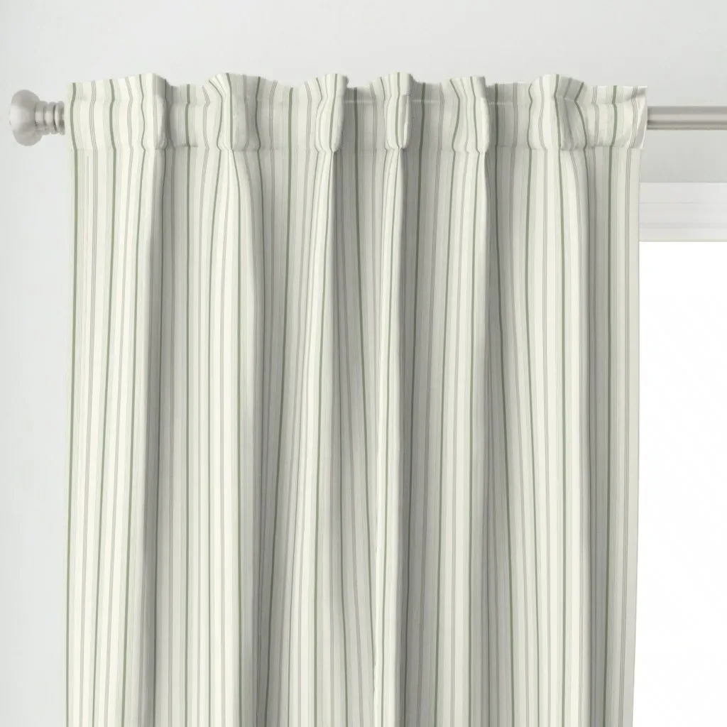 Villa Stripe XS Curtain Panel - Cream alternate view