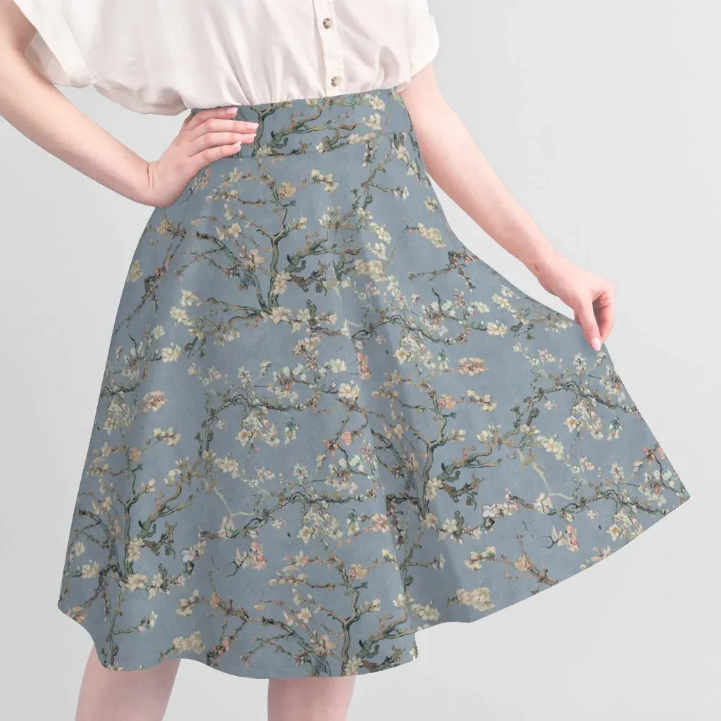 Vincent Van Gogh Almond Blossom Fabric Yardage - Light Blue, Pique alternate view