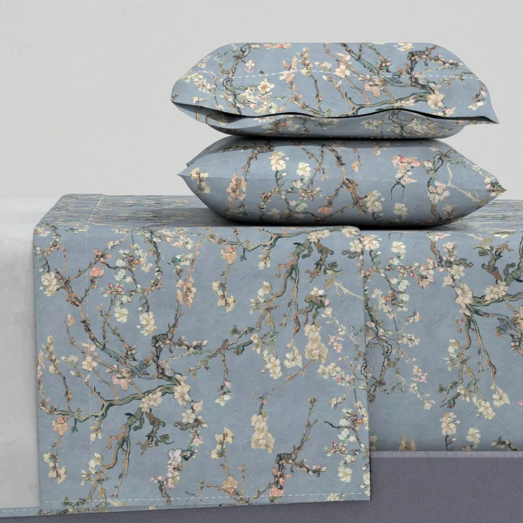 Vincent Van Gogh Almond Blossom Queen Sheet Set - Light Blue product