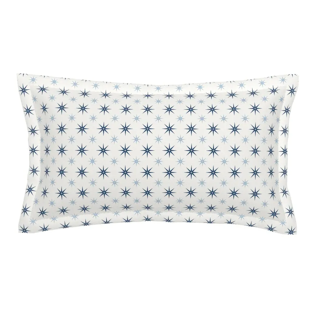Vintage 4th of July Stars King Pillow Sham - Navy Blue product