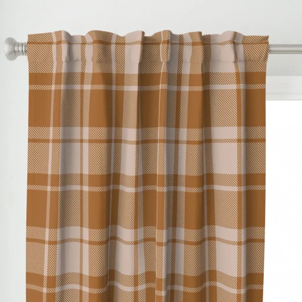 Vintage Buffalo Curtain Panel - Brown alternate view