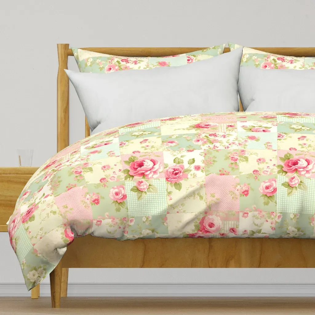 Vintage Distressed Duvet Cover - Pink product