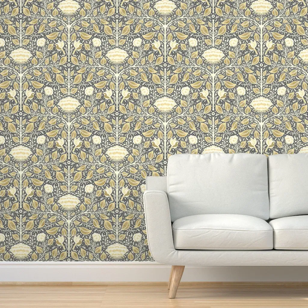 Vintage Gardens Peel and Stick Wallpaper - Anthracite product