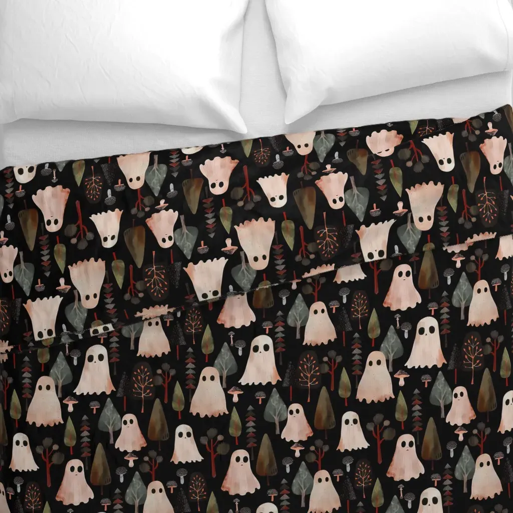 Vintage Gothic Bizarre Duvet Cover - Peach alternate view