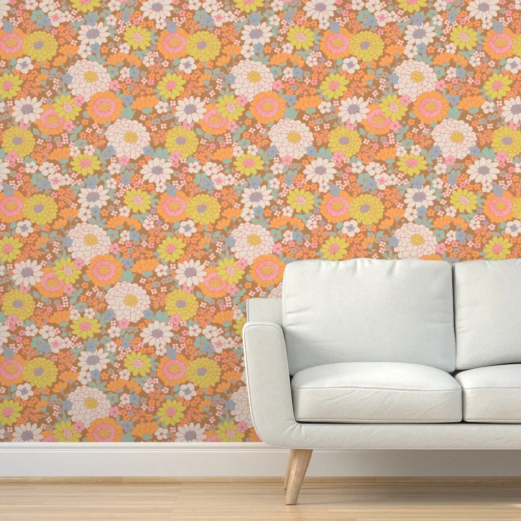 Vintage Kitchen Peel and Stick Wallpaper - Orange product