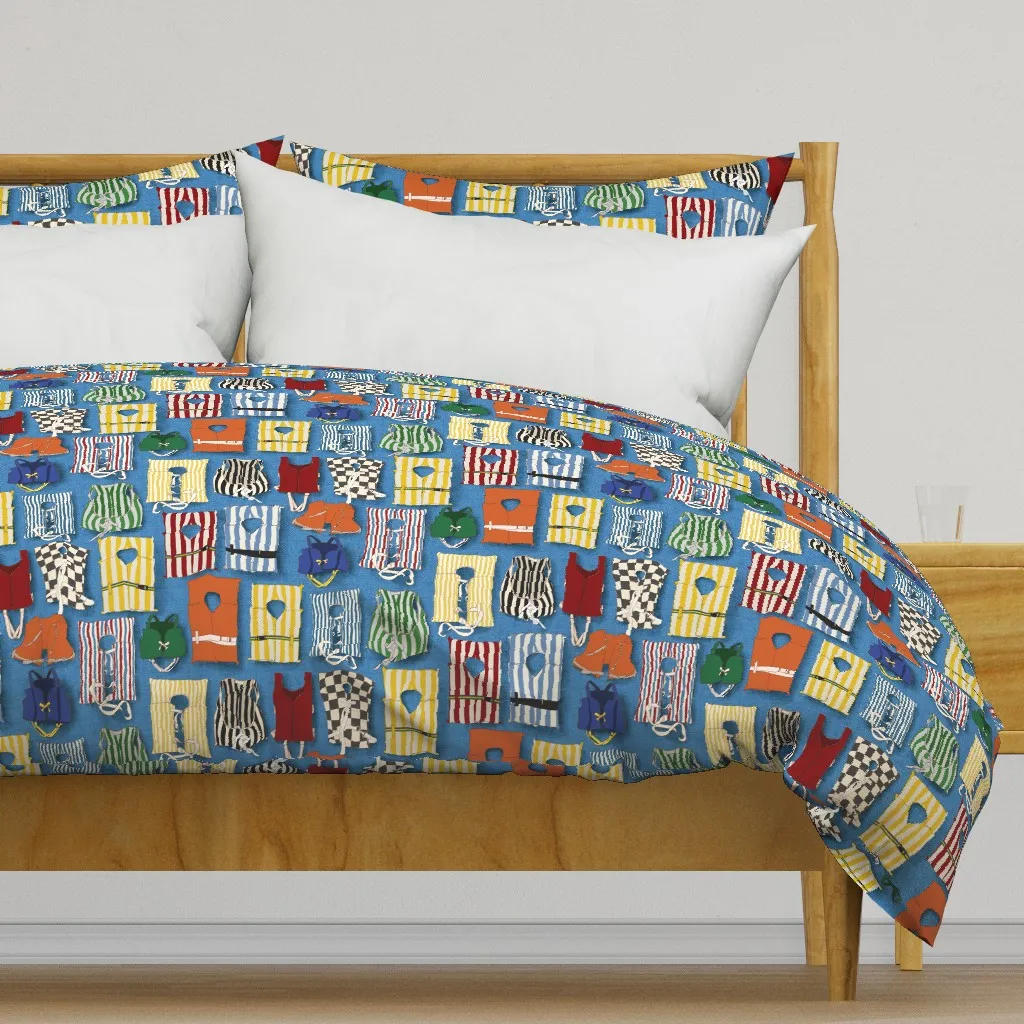 Vintage Life Jackets Bright 14 Duvet Cover - Blue product