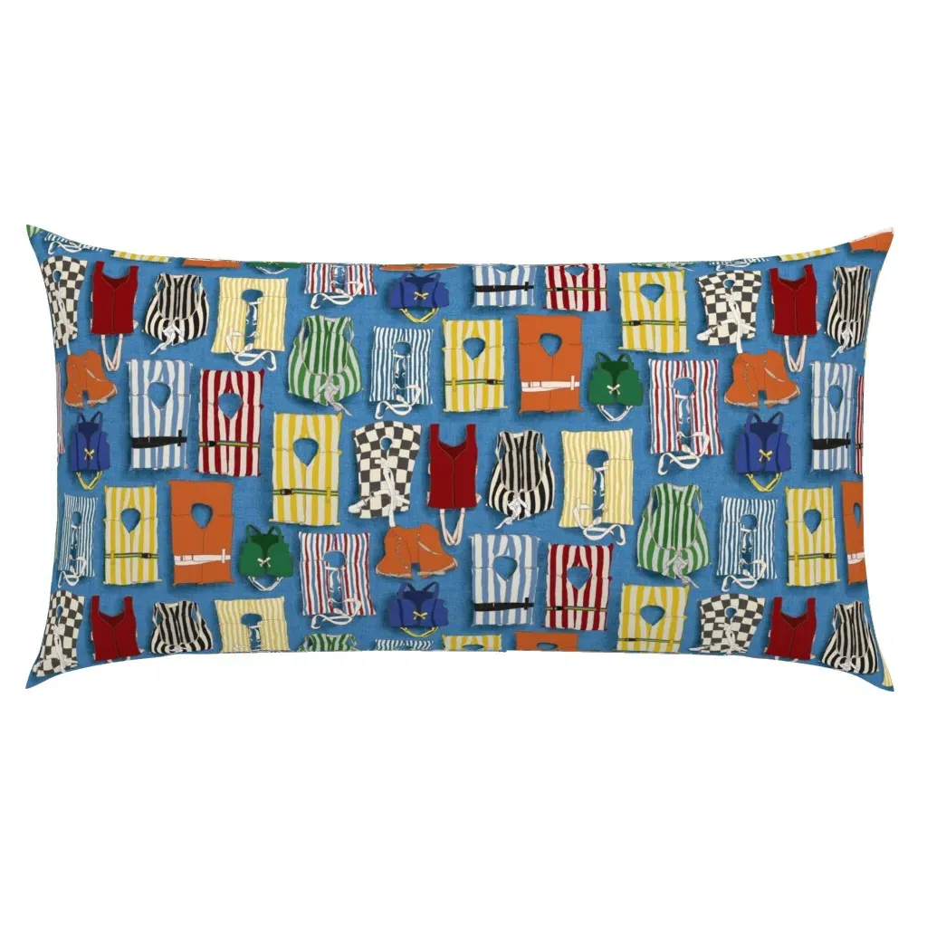 Vintage Life Jackets King Pillow Sham - Blue product