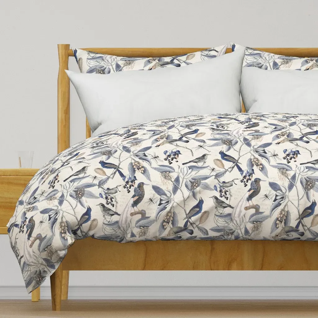 Vintage Magnolia Flowers Duvet Cover - Blue-Gray product