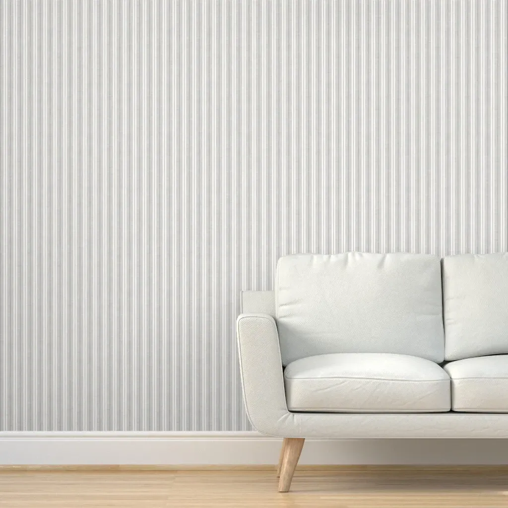 Vintage Rita Stripe Peel and Stick Wallpaper - Gray, Beige product