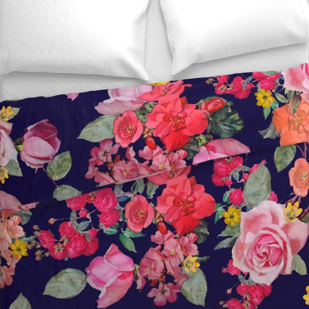 Vintage Roses Duvet Cover - Pink alternate view