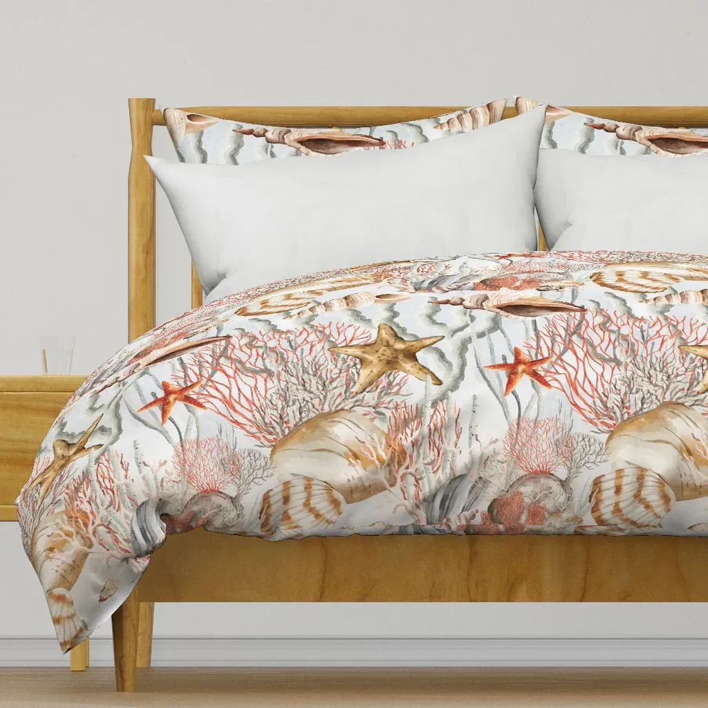 Vintage Sea Life-Grafxquest Duvet Cover - Beige product