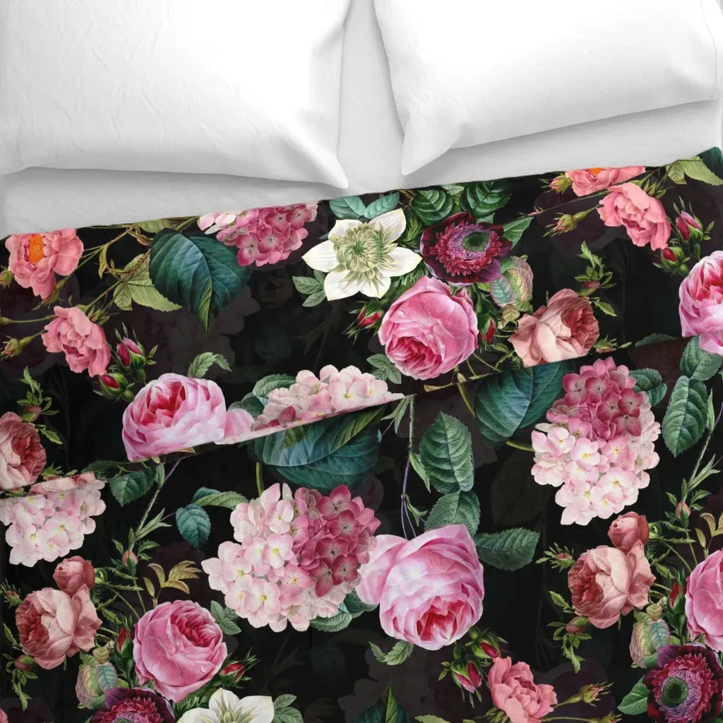 Vintage Summer Dramatic Duvet Cover - Pink alternate view