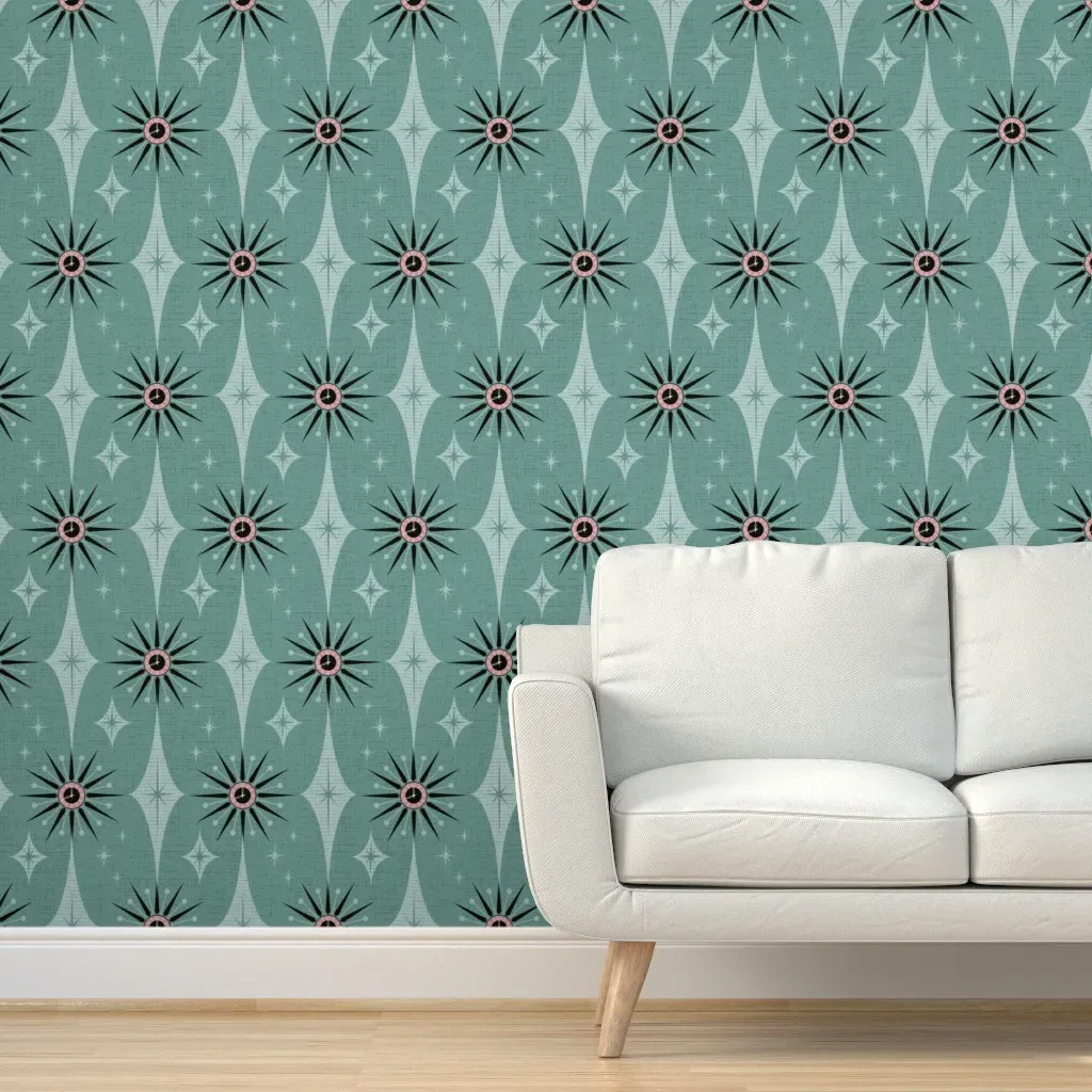 Vintage Time II Peel and Stick Wallpaper - Spearmint product