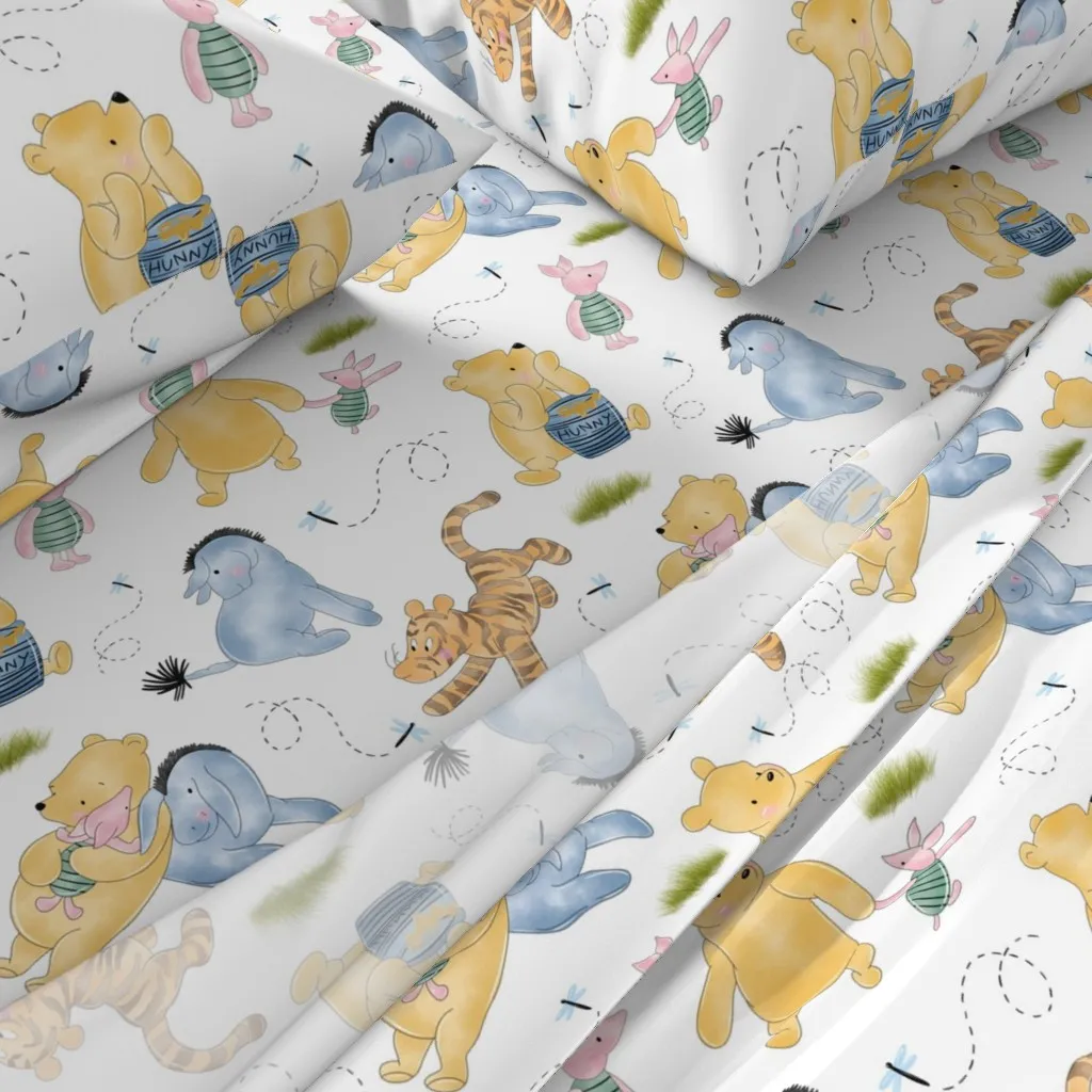 Vintage Winnie Twin Sheet Set - Yellow alternate view