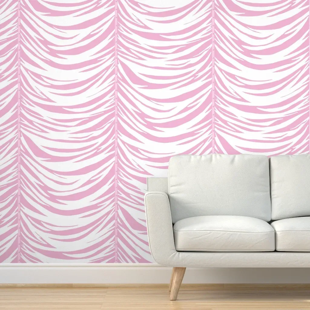 Vivian Drapery Peel and Stick Wallpaper - Pink product