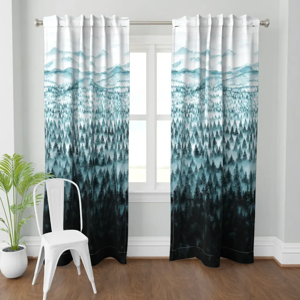 Walden Forest Curtain Panel - Teal product