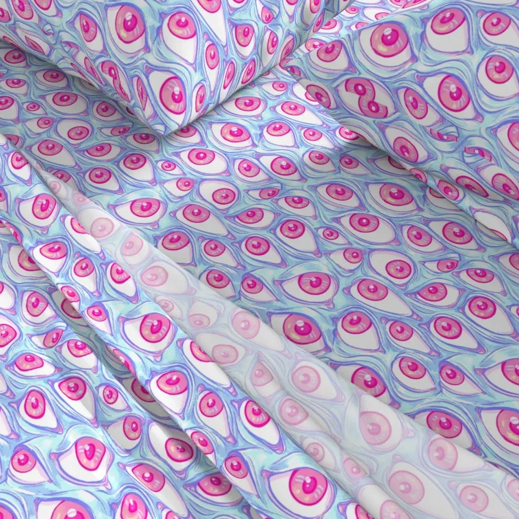 Wall Of Eyes Full Sheet Set - Pink alternate view
