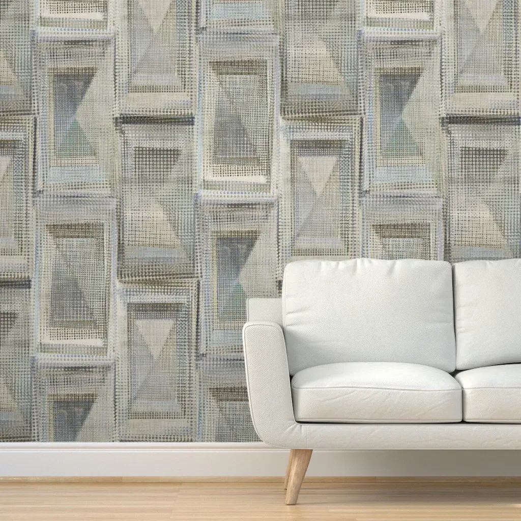 Warpfield Delphi Peel and Stick Wallpaper - Gray, Ivory product