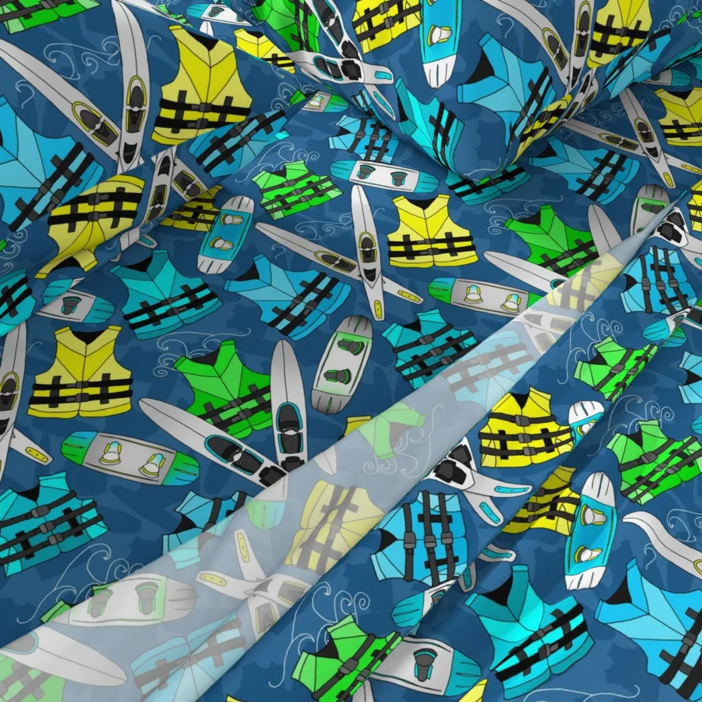 Water Sports Twin Sheet Set - Blue alternate view