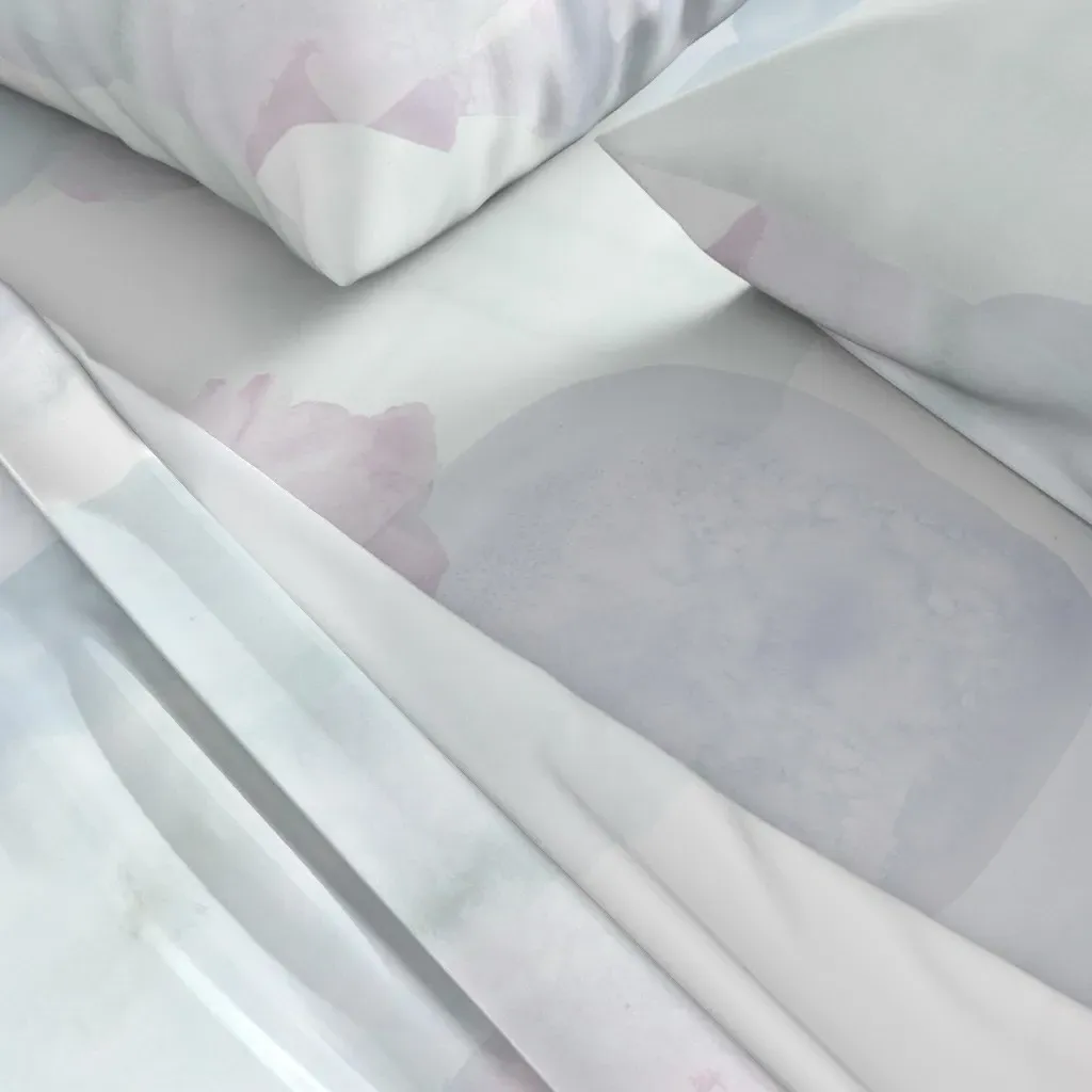 Watercolor Abstract Twilight Full Sheet Set - Pink alternate view
