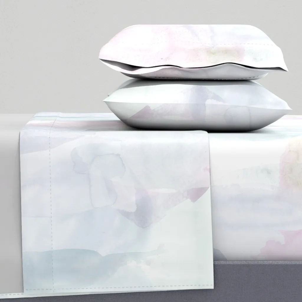 Watercolor Abstract Twilight Full Sheet Set - Pink product