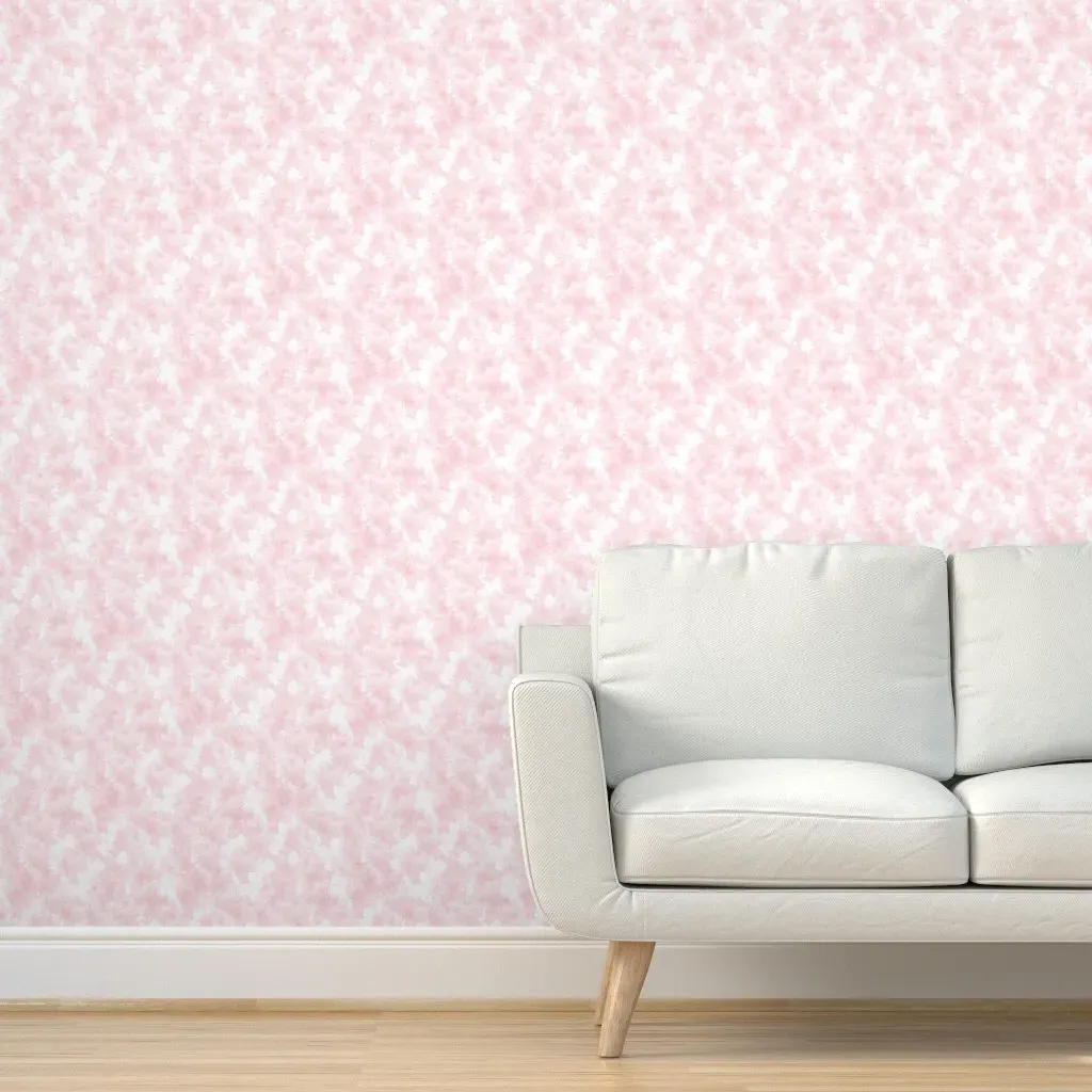 Watercolor Texture Abstract Wash Peel and Stick Wallpaper - Soft Pink product