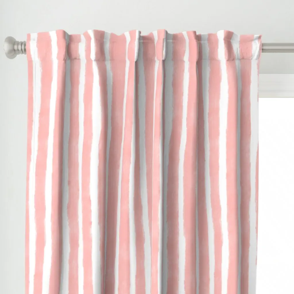 Watercolor Vertical Curtain Panel - Pink alternate view