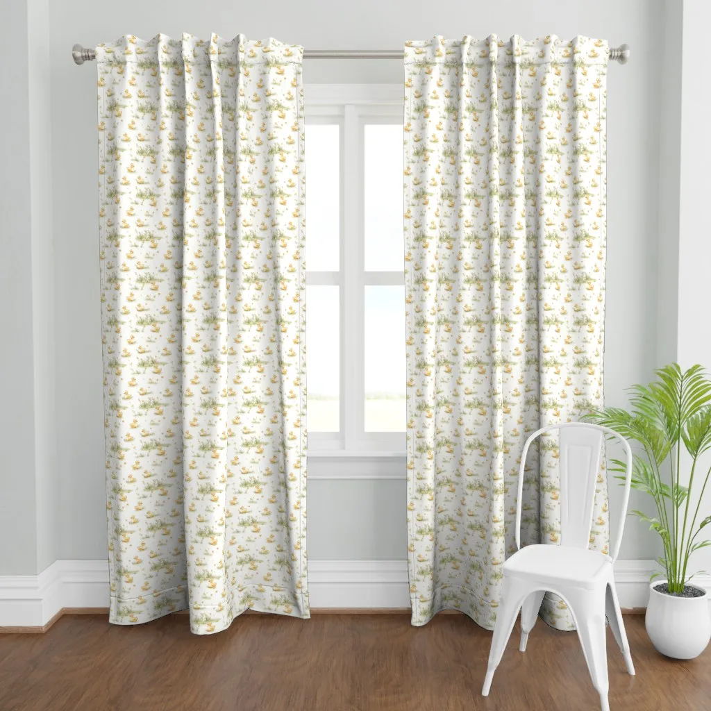 Watercolour Chicks Curtain Panel - Yellow product