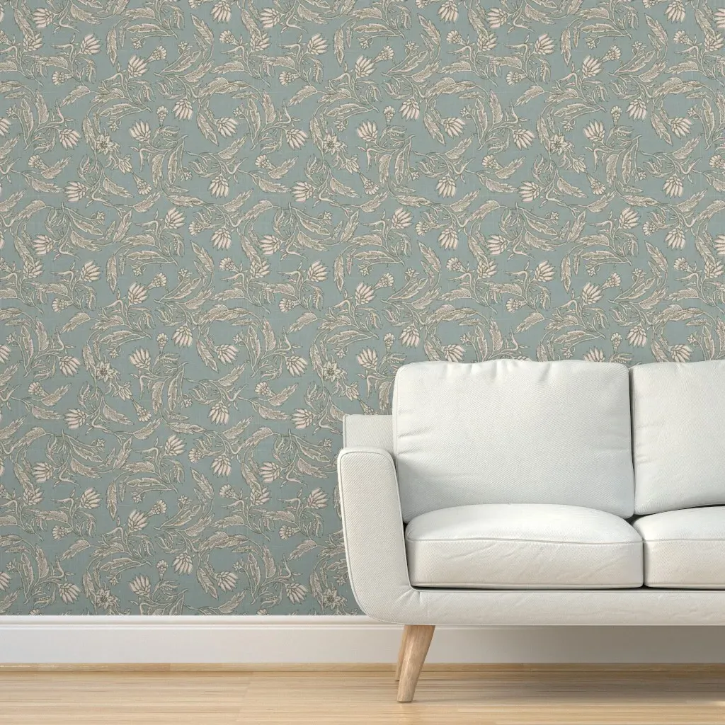 Waverly Kalami Peel and Stick Wallpaper - Teal product