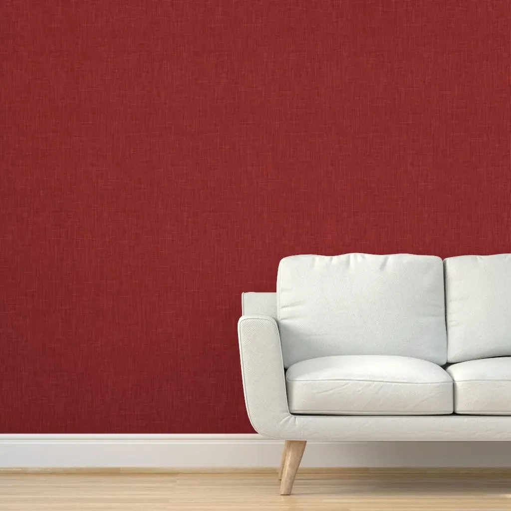 Weave It To Me Penstemon Peel and Stick Wallpaper - Red product