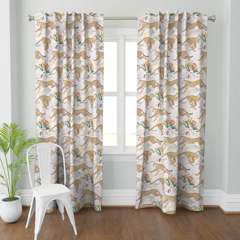 Weightless Cheetahs Curtain Panel - Beige product
