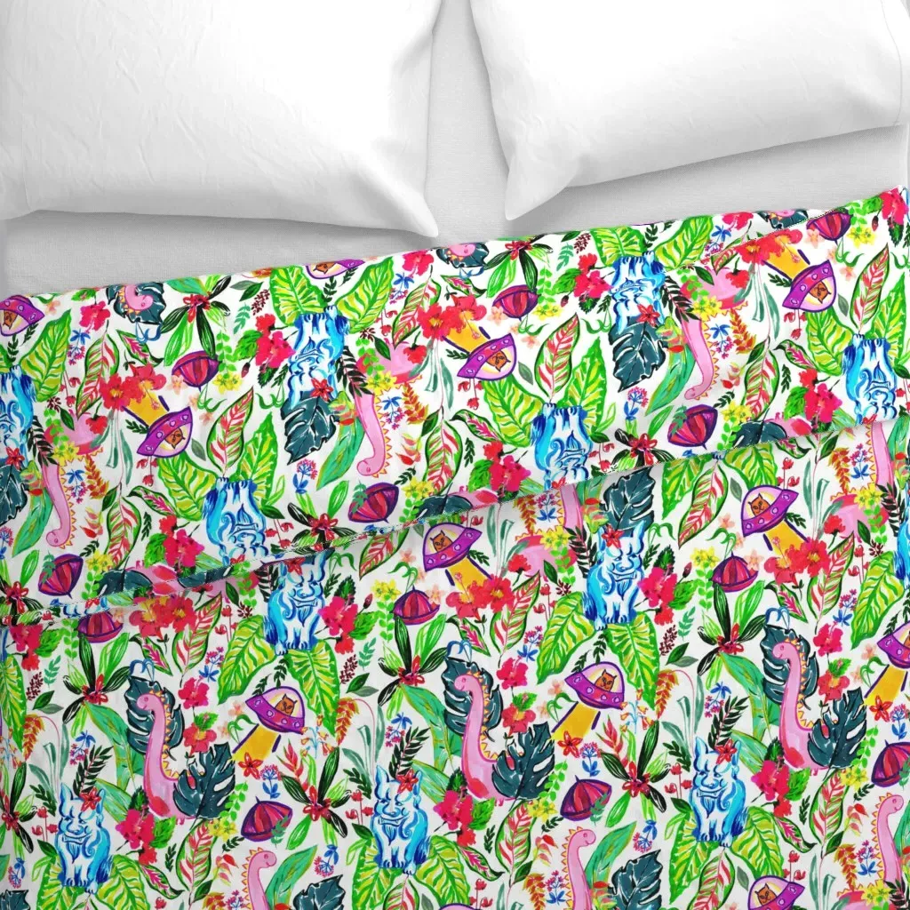 Welcome To My Brain Duvet Cover - Pink alternate view