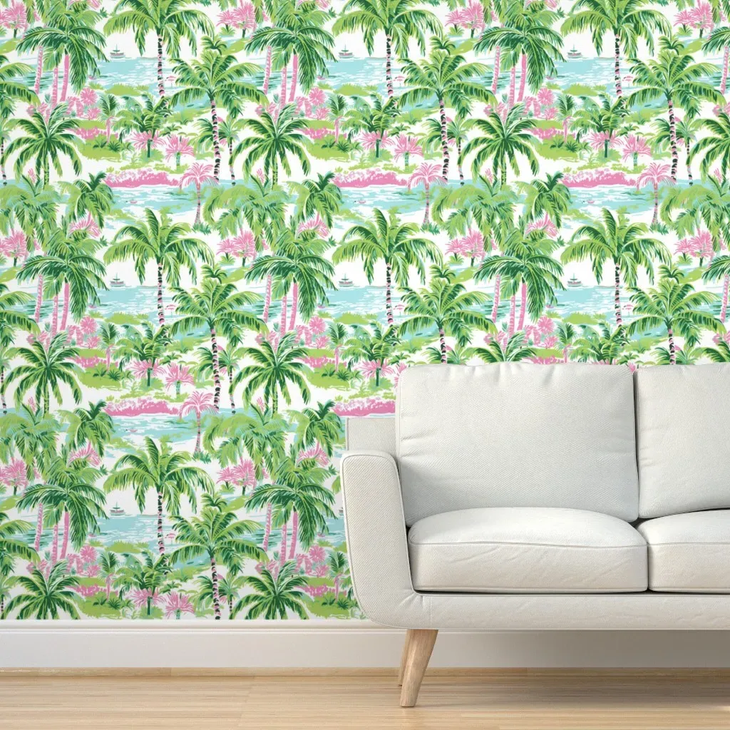 West Coast Dreams No 13 Peel and Stick Wallpaper - Green product