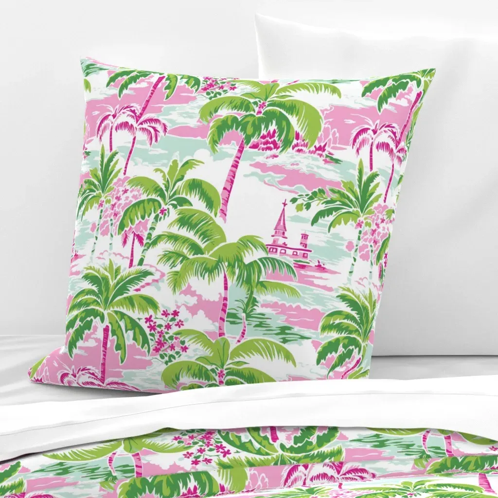 West Coast Dreams No 5 Euro Pillow Sham - Pink product