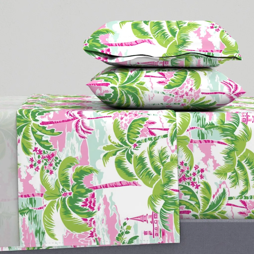 West Coast Dreams No 5 King Sheet Set - Pink product